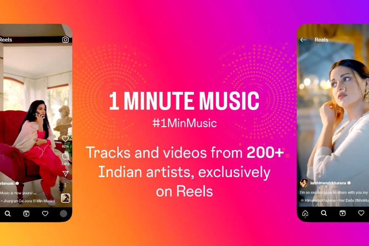 Instagram hadirkan "1 Minute Music"  untuk Reels di India