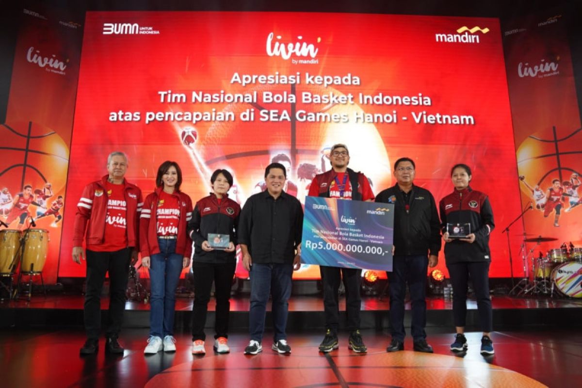 Timnas basket Indonesia dapat bonus Rp5 miliar berkat emas SEA Games