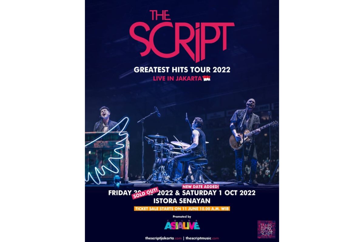 The Script tambah jadwal konser  di Jakarta, tiket dijual mulai 11 Juni