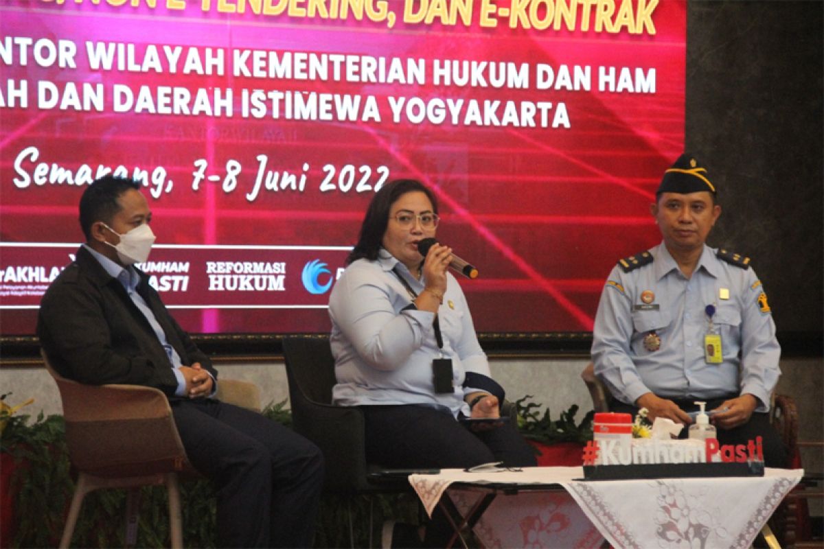 Kemenkumham lakukan Bimtek pengisian e-tendering