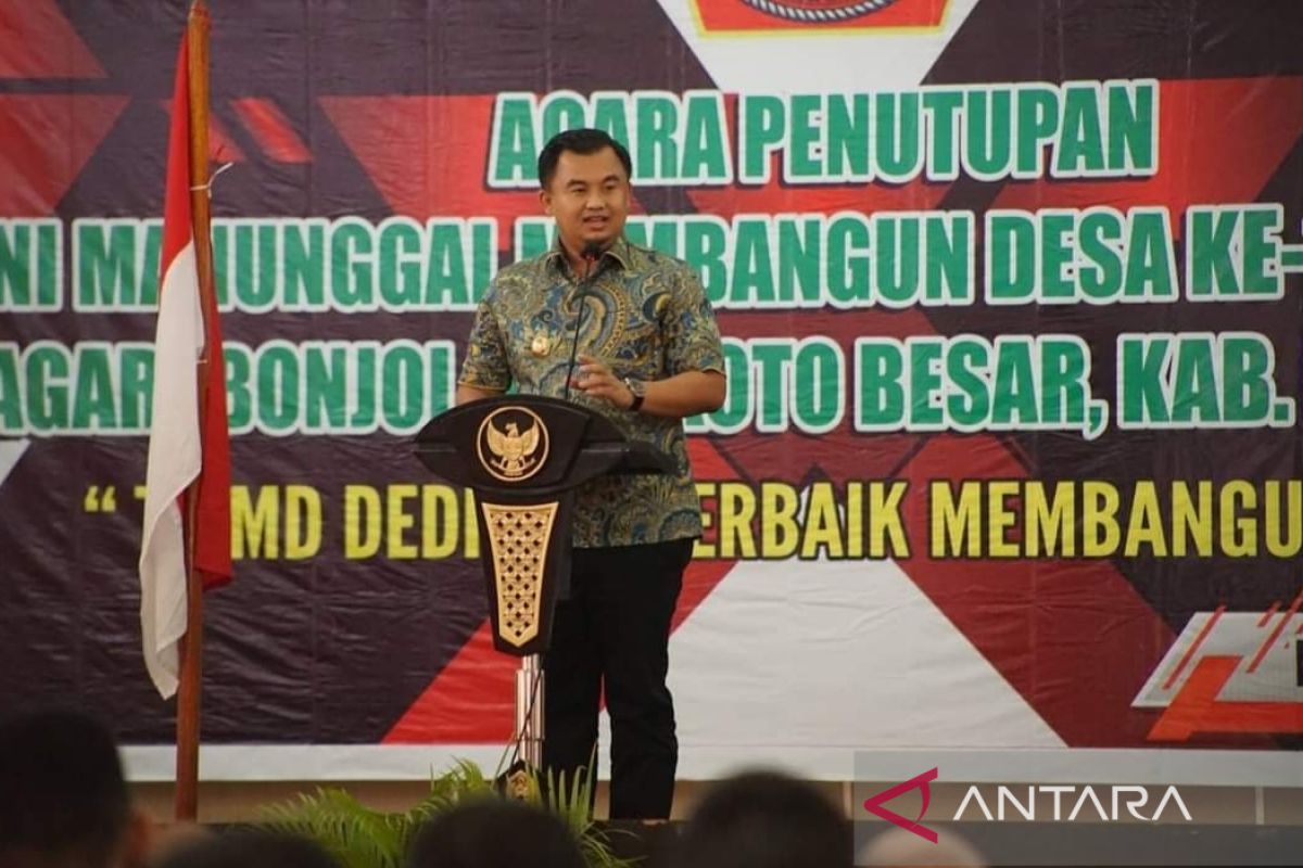 TMMD ditutup, Bupati Dharmasraya minta hasil yang dibangun untuk dijaga