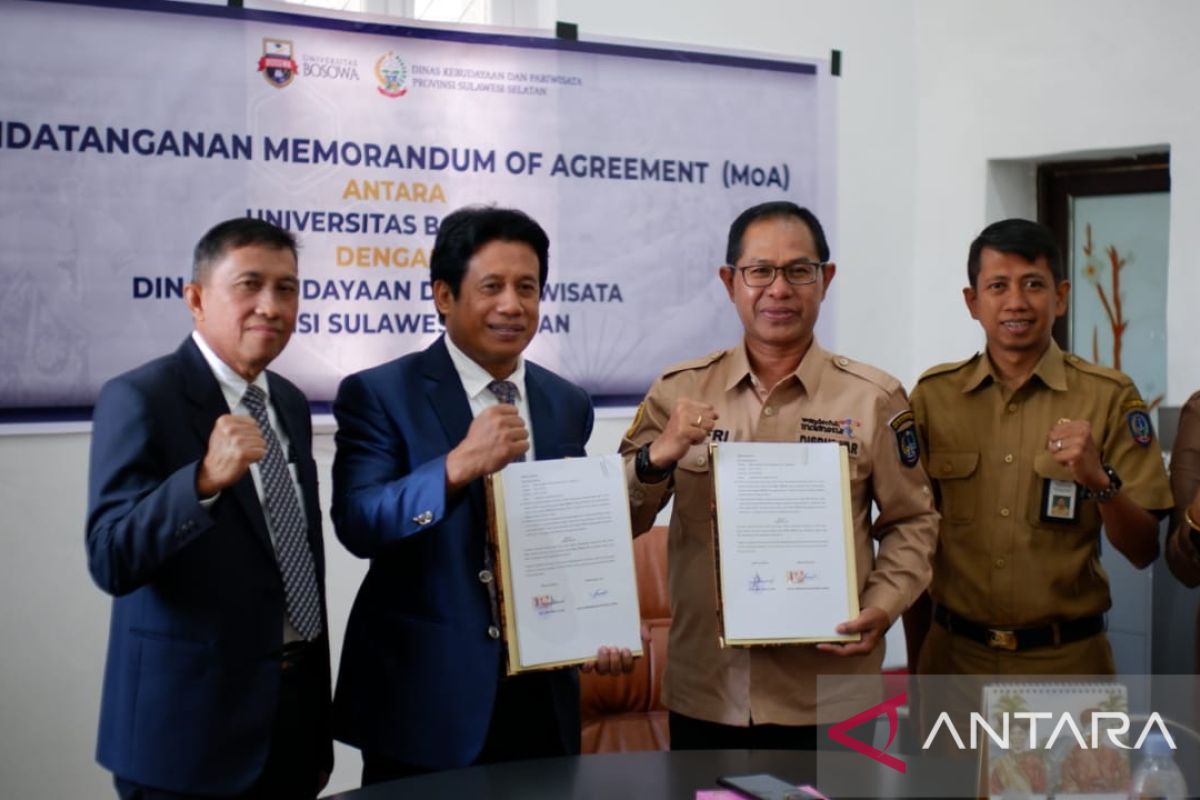 Disbudpar Sulsel dan Universitas Bosowa teken MoU pengembangan desa wisata