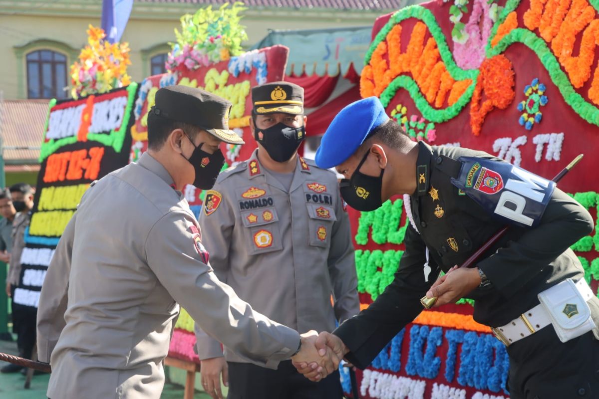 Kapolda Kaltara hadiri syukuran HUT ke -76 Pomad di Denpom VI/3 Bulungan