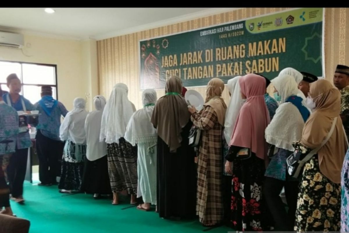 Ratusan JCH kloter pertama Sumsel semuanya sehat bebas dari  COVID-19