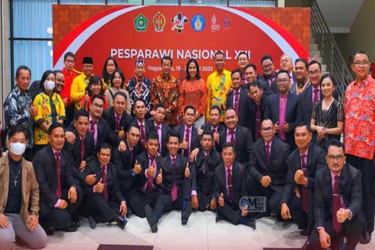 Paduan suara pria asal Murung Raya raih Gold V di Pesparawi Nasional