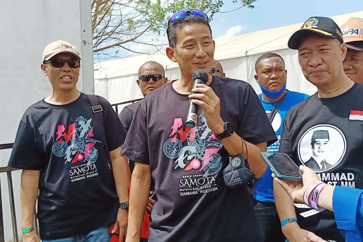 Sandiaga Uno puji listrik terdukung dengan baik di MXGP Samota