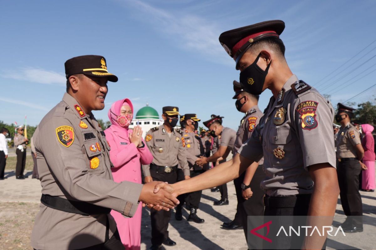 30 anggotanya naik pangkat, Kapolres Meranti : Ini bukan sekedar gagah-gagahan