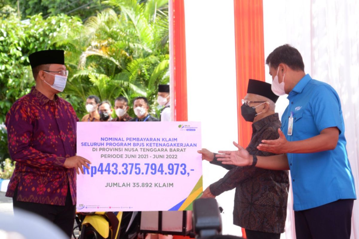 BPJAMSOSTEK bayar manfaat program Rp443 miliar kepada peserta di NTB selama setahun