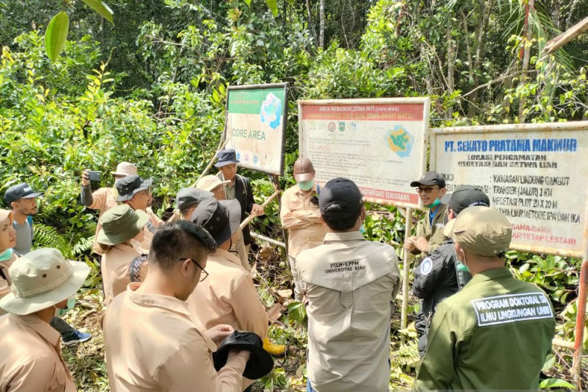 27 mahasiswa S3 UNRI kuliah praktik lapangan ke Cagar Biosfer