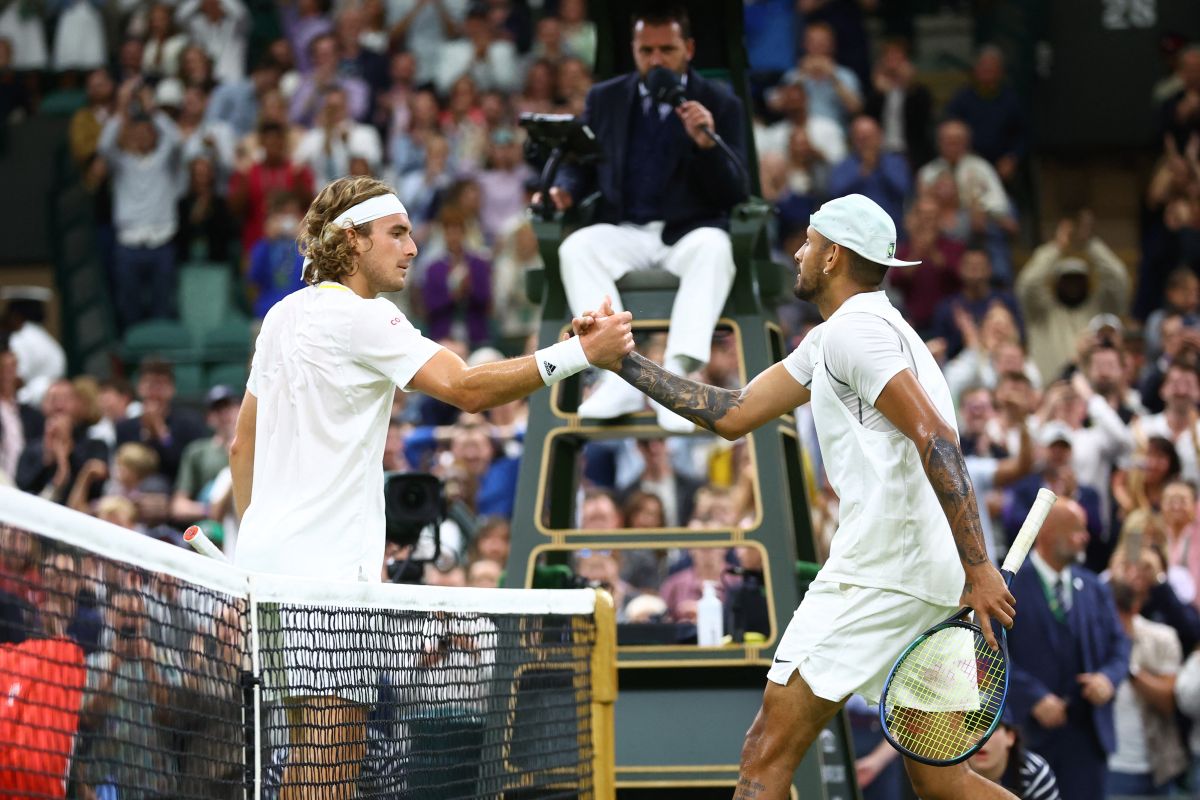 Tsitsipas sebut Kyrgios "perisak" kalah di Wimbledon