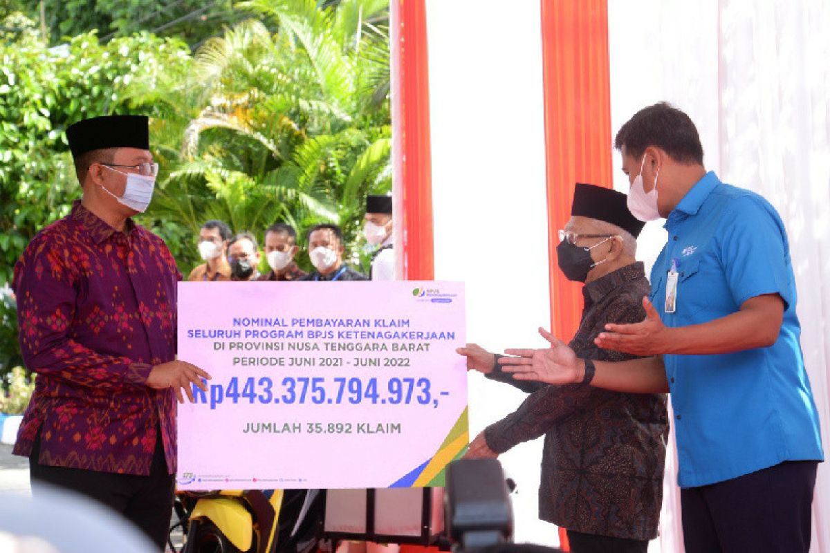 BPJS Ketenagakerjaan bayarkan manfaat program Rp443 miliar di NTB