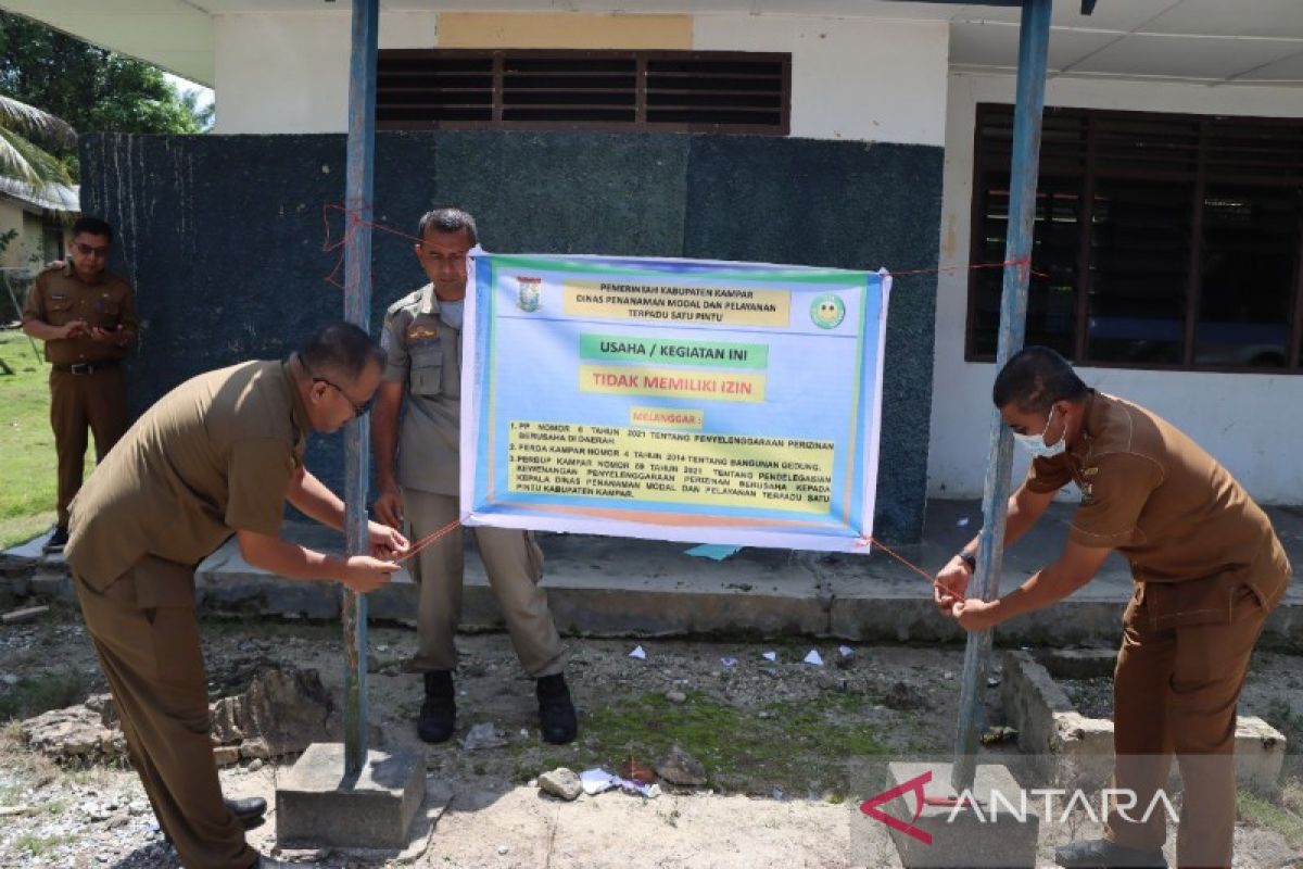 Pemda Kampar segel PT  Johan Sentosa