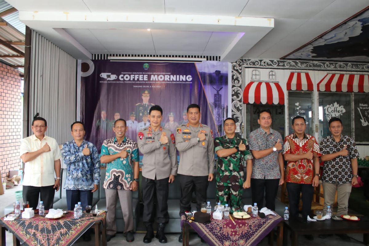 Kapolda Daniel Adityajaya hadiri "coffee morning" bersama bupati, warga dan Forkopimda Bulungan