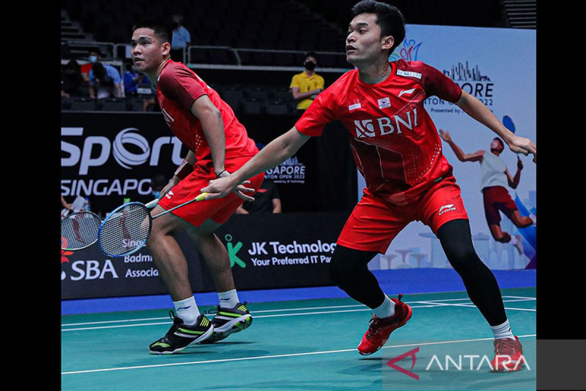 Fajar/Rian aturlawan kontra Leo/Daniel di final Singapore Open