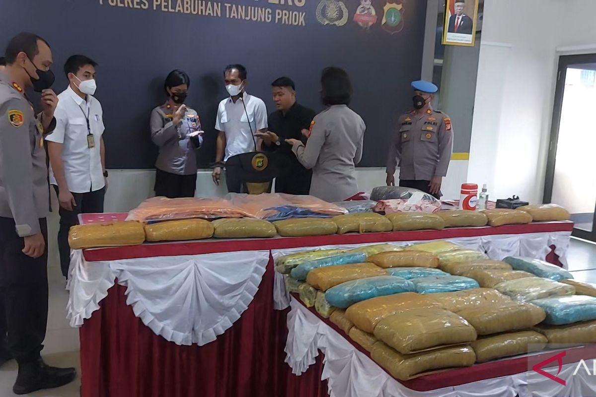 Polisi gagalkan peredaran ganja 44 kilogram