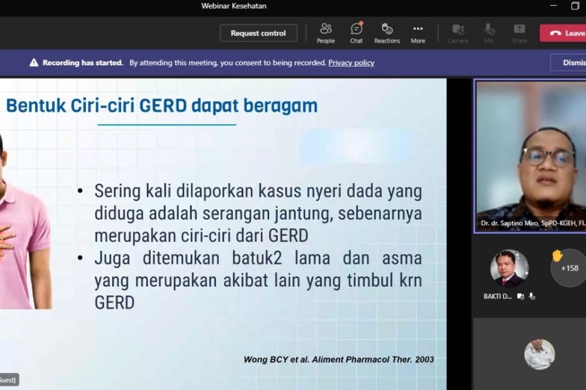 Ahli : stres dan terlalu banyak makan picu asam lambung