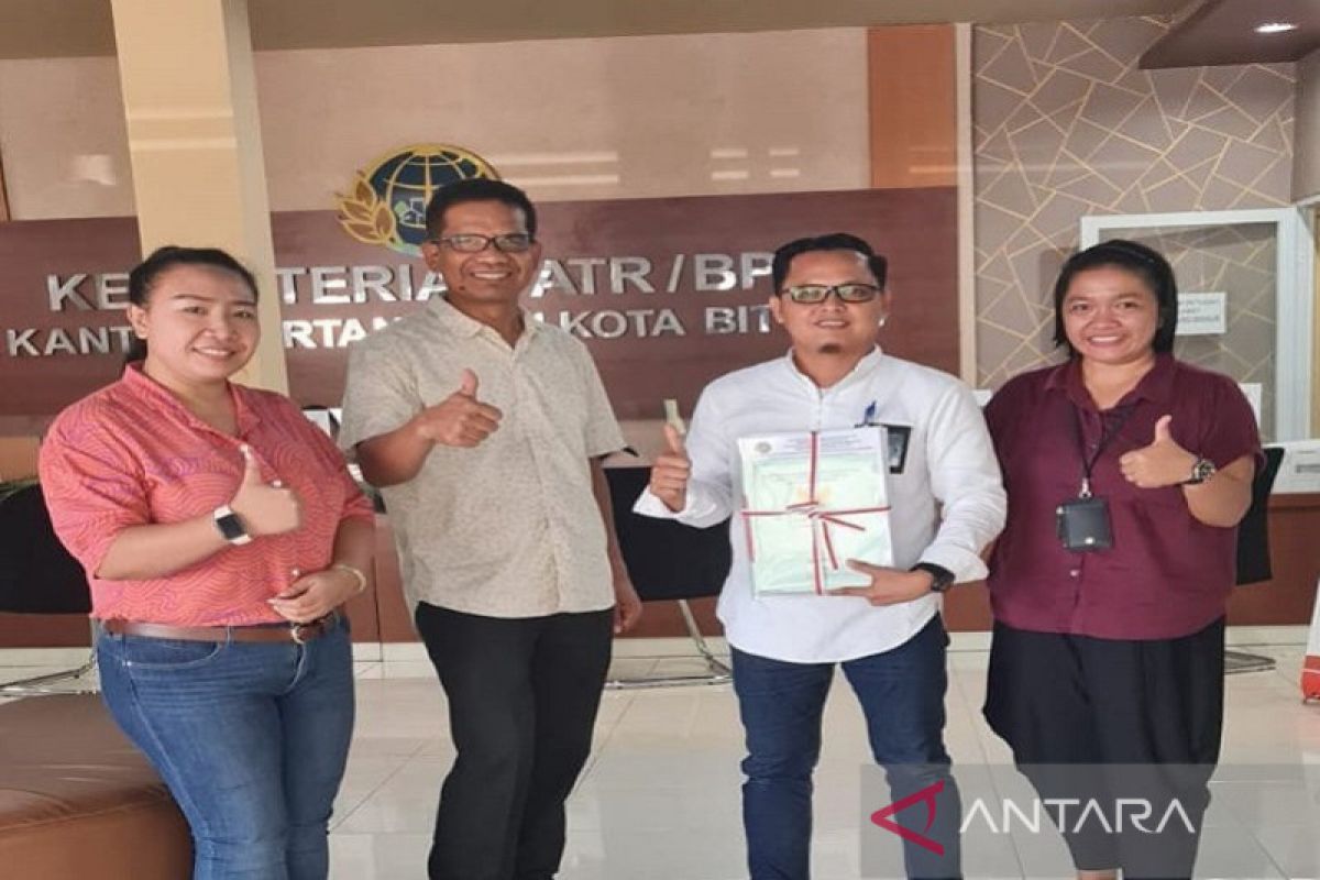 PLN menerima 43 sertifikat dari BPN Bitung dan Boltim