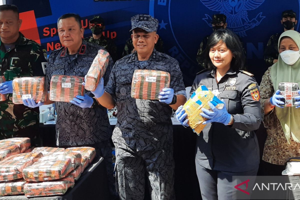 BNN musnahkan 78,4 kg sabu dan 62 kilogram ganja