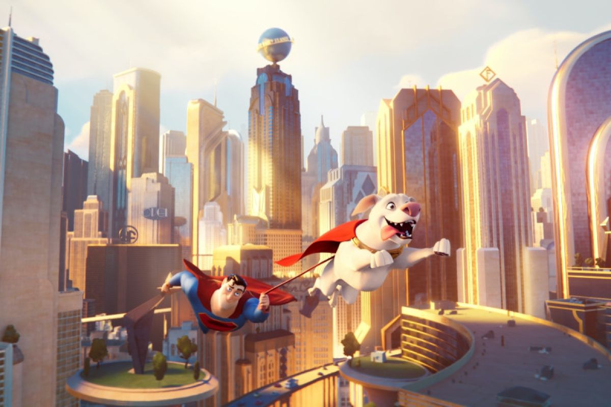 Kombinasi kocak hewan berkekuatan super  di film "DC League of Super-Pets"