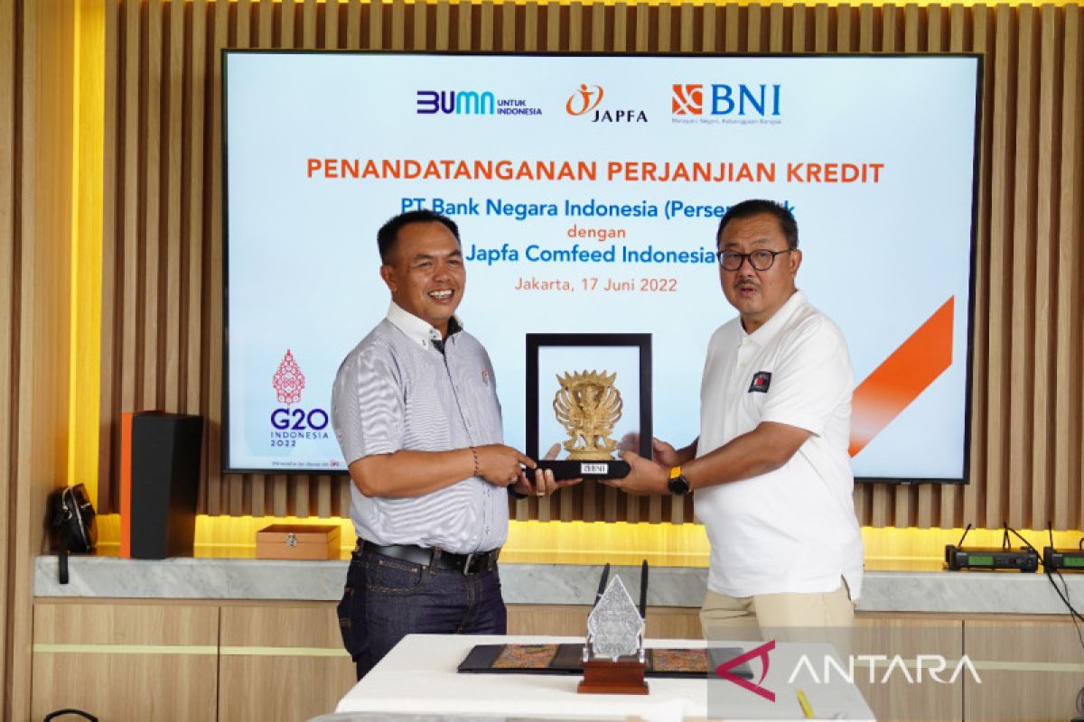 BNI menggandeng Japfa salurkan "Sustainability Linked Loan" Rp1,42 triliun