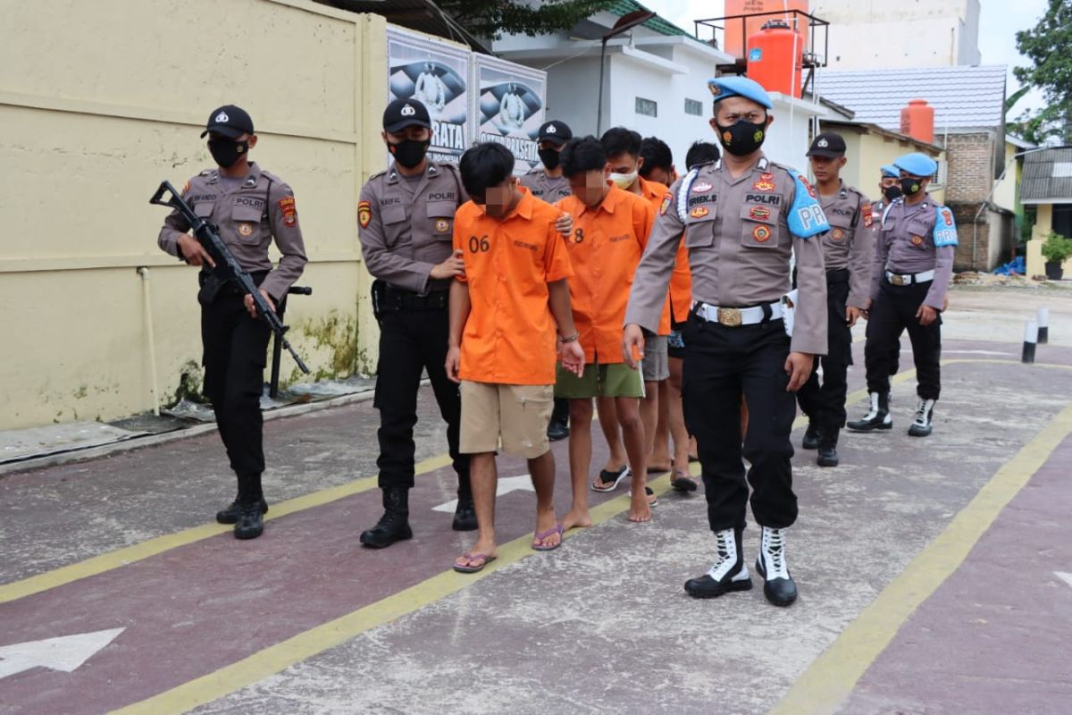 Satnarkoba Polres Pringsewu bekuk lima tersangka kasus narkotika