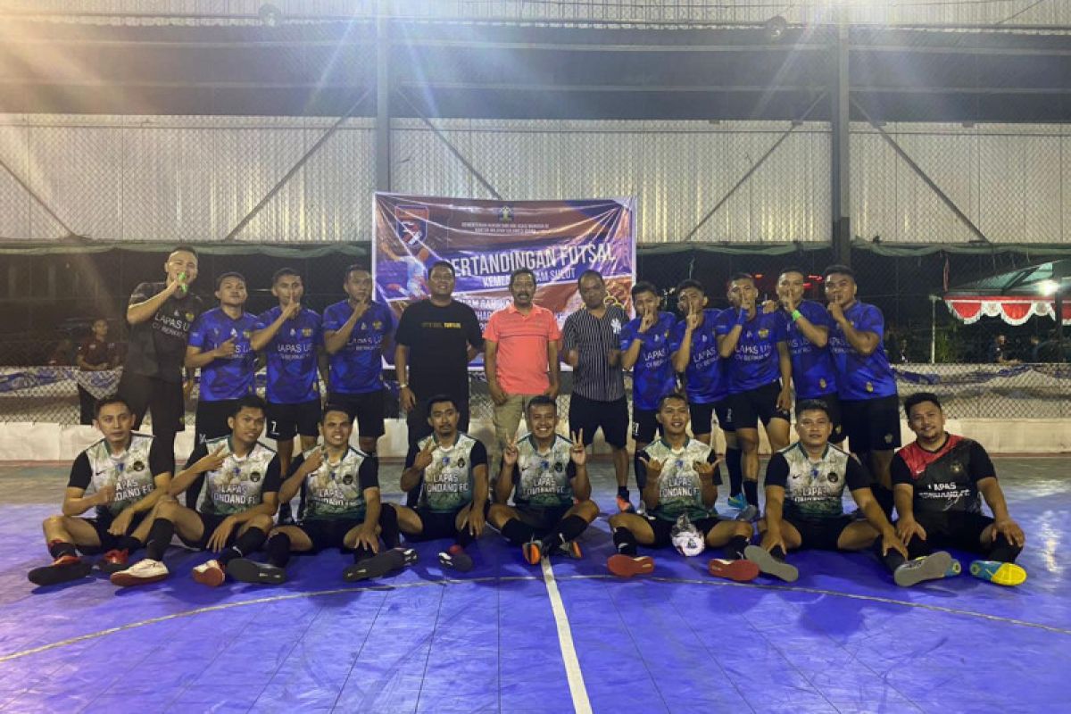 Tim Futsal Lapas Ulu Siau Juara 1 Futsal Antar UPT