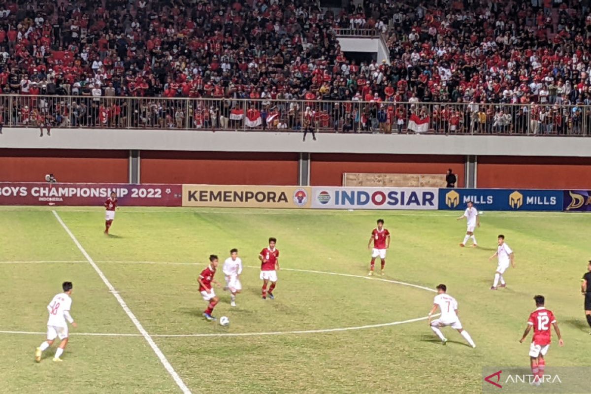 Sempat tertinggal, Indonesia bangkit tundukkan Vietnam 2-1 demi tiket semifinal AFF U-16