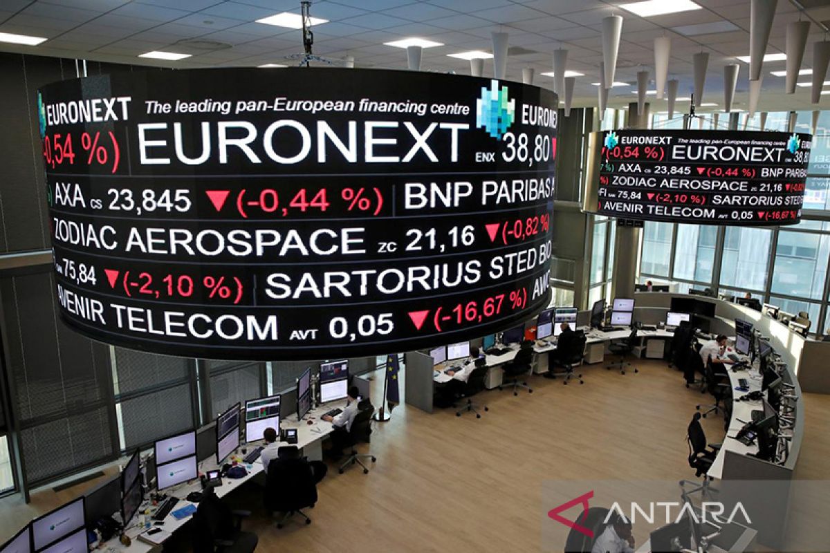 Saham Prancis berbalik melemah, merosot