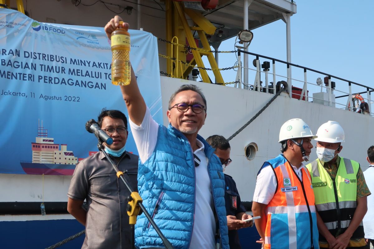 Pemerintah kirim 1,3 juta liter minyak goreng ke wilayah timur IndonesiaI