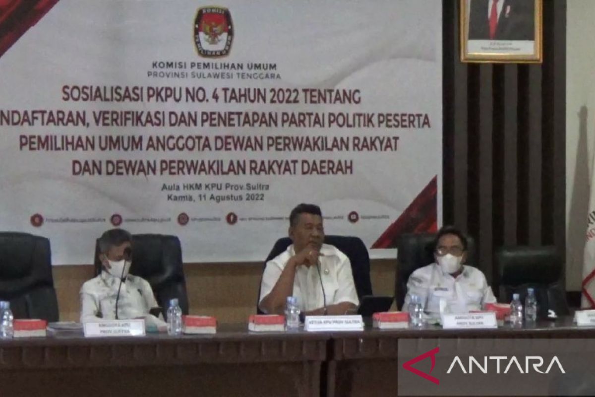 KPU Sultra ingatkan keabsahan keanggotaan partai politik