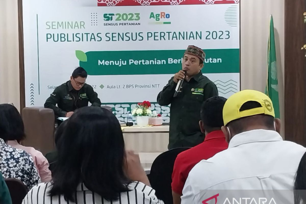 BPS NTT ajak media massa edukasi warga dukung Sensus Pertanian 2023