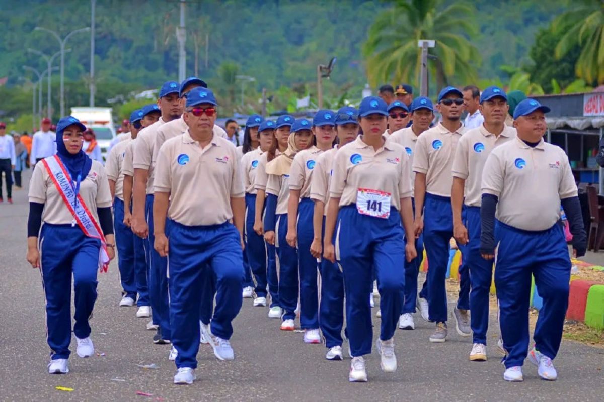 66 Kelompok  ikut lomba gerak jalan HUT RI, tingkat Kabupaten Morut