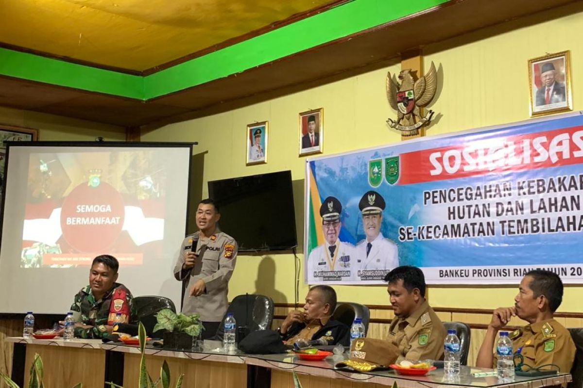 Sosialisasi pencegahan Karhutla, Kapolsek ajak masyarakat jadi polisi untuk diri sendiri