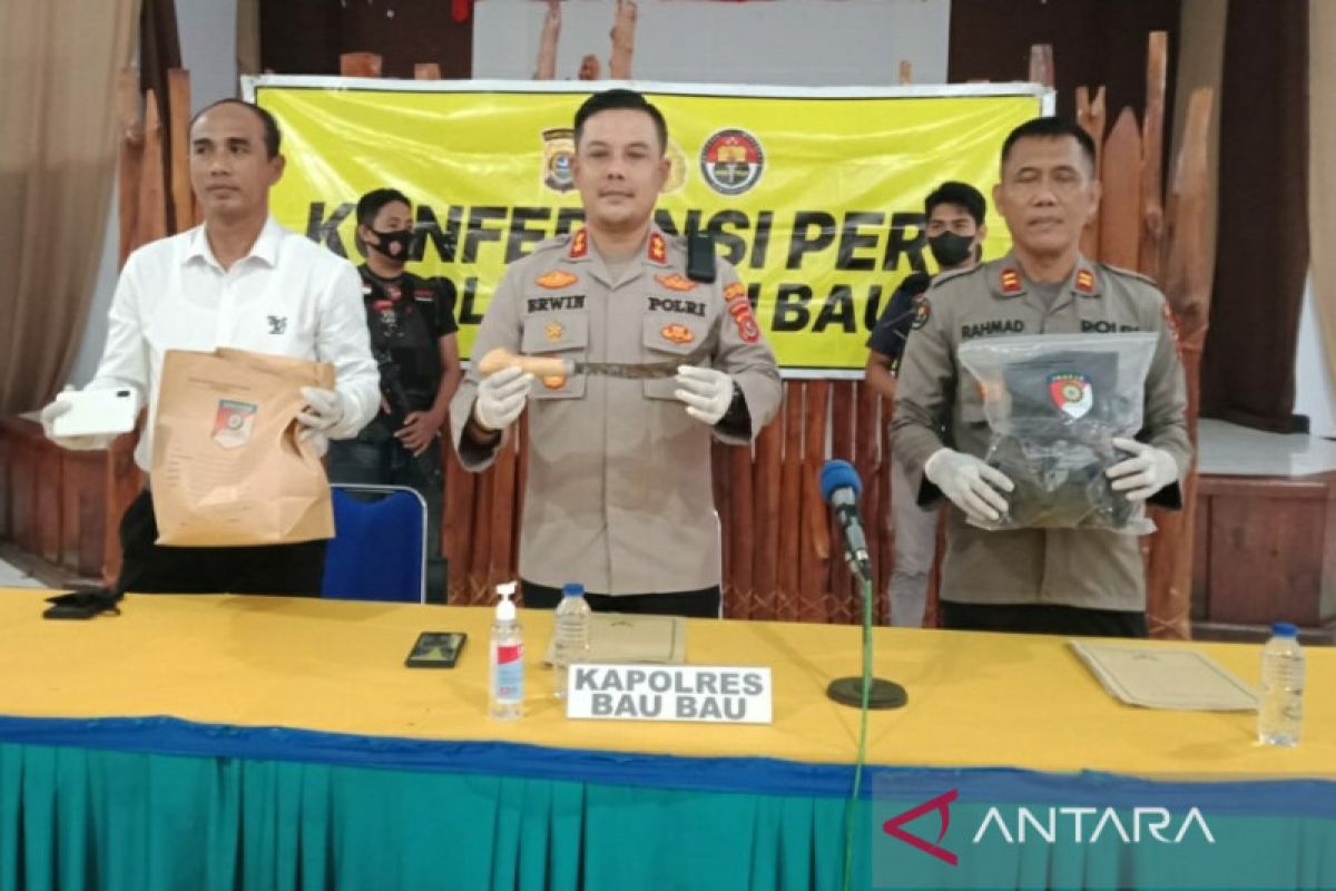 Polres Baubau tangkap pelaku pembunuhan pasangan suami-istri