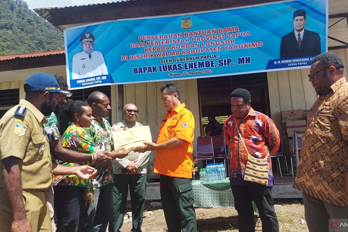 Pemprov Papua salurkan 750 ton sembako korban longsor Distrik Walma Yahukimo