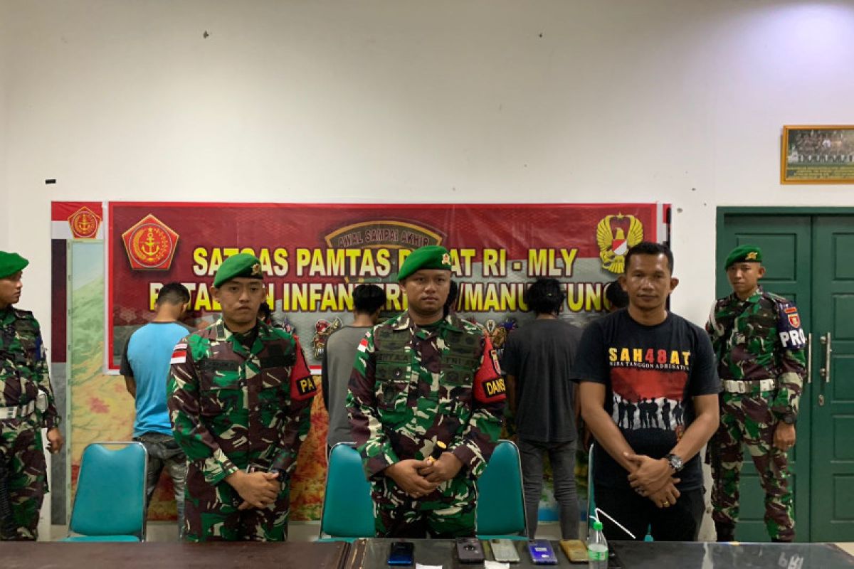 Satgas Pamtas Indonesia - Malaysia gagalkan penyelundupan sabu