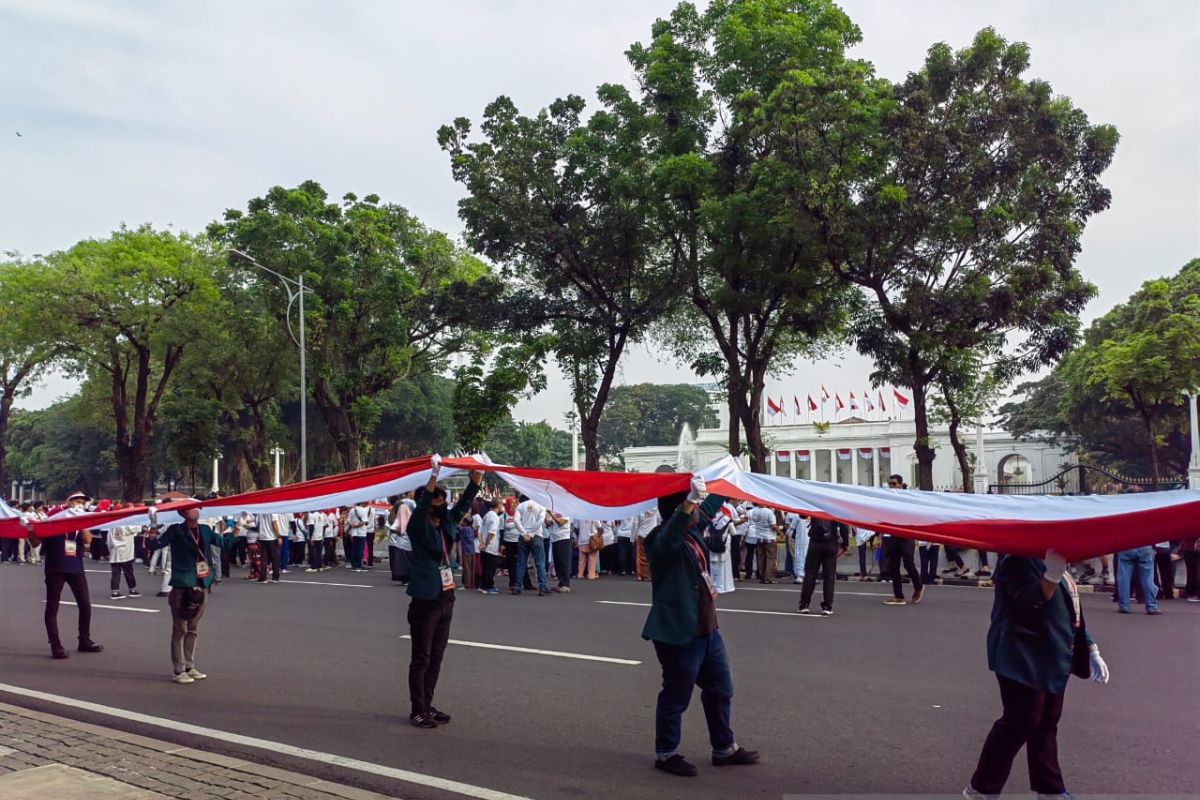 Kapolri Listyo Sigit ajak masyarakat jaga persatuan-kesatuan pada Kirab Merah Putih