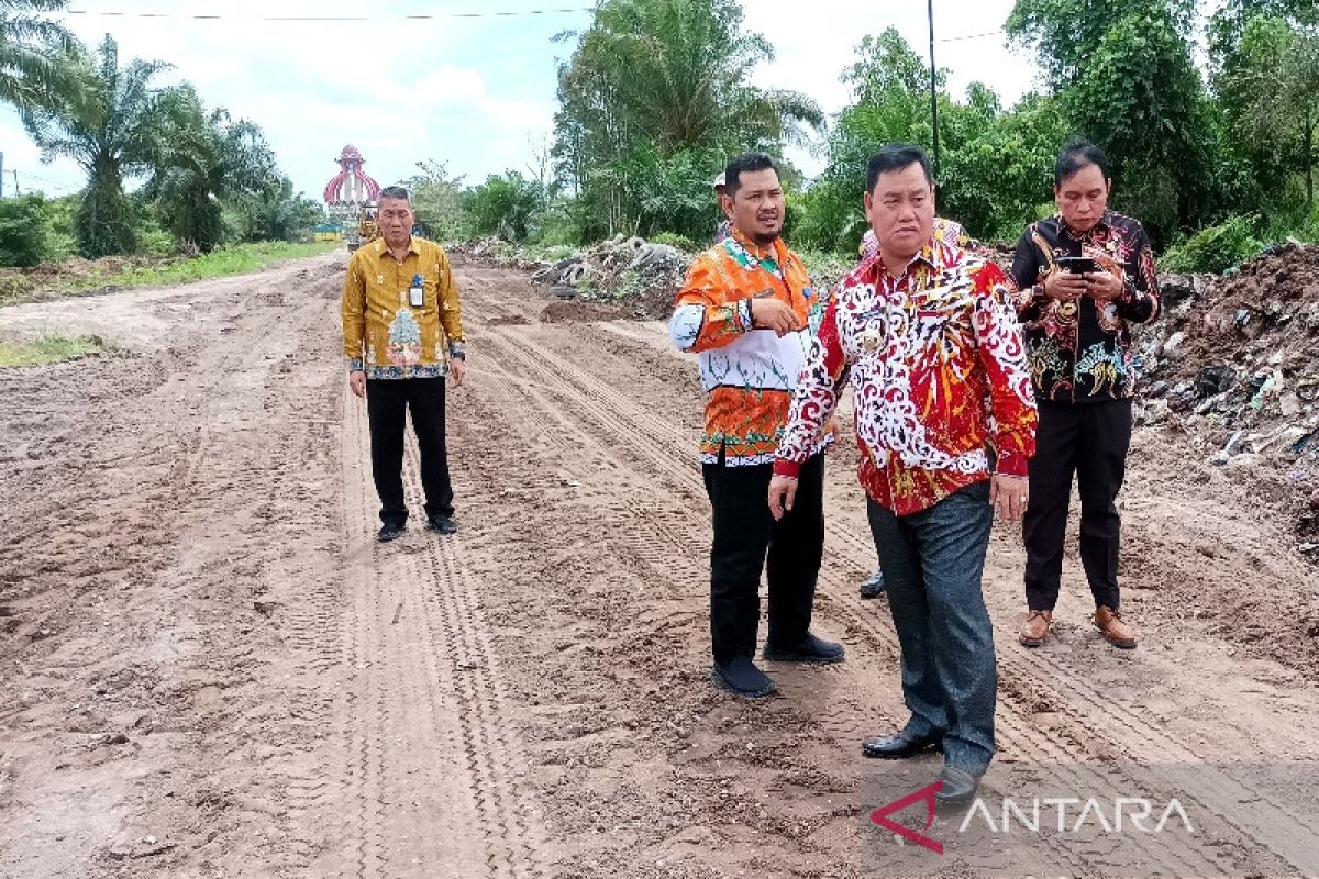 Dana patungan perbaikan lingkar selatan Sampit belum sampai separuh