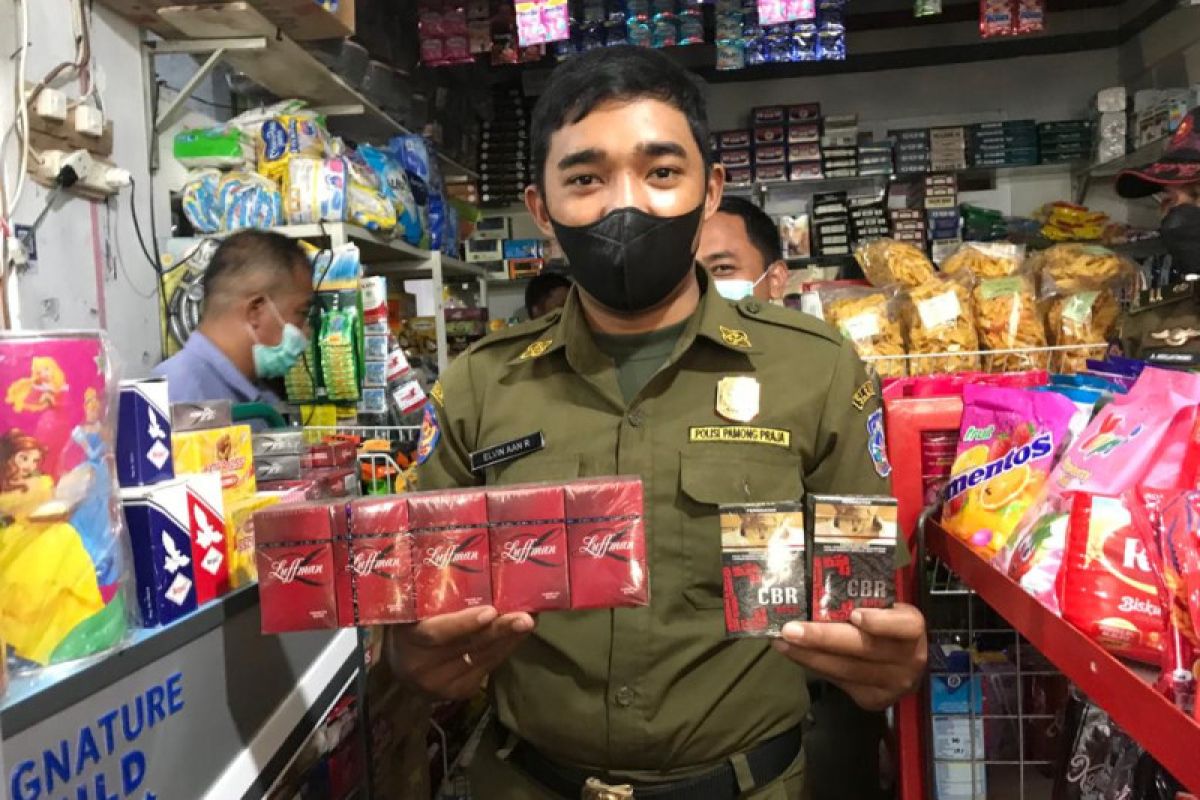 2.500 batang rokok ilegal diamankan Satpol PP Sleman bersama Bea Cukai