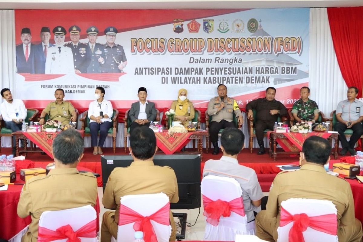 Polres Demak gelar FGD untuk antisipasi gejolak setelah kenaikan harga BBM