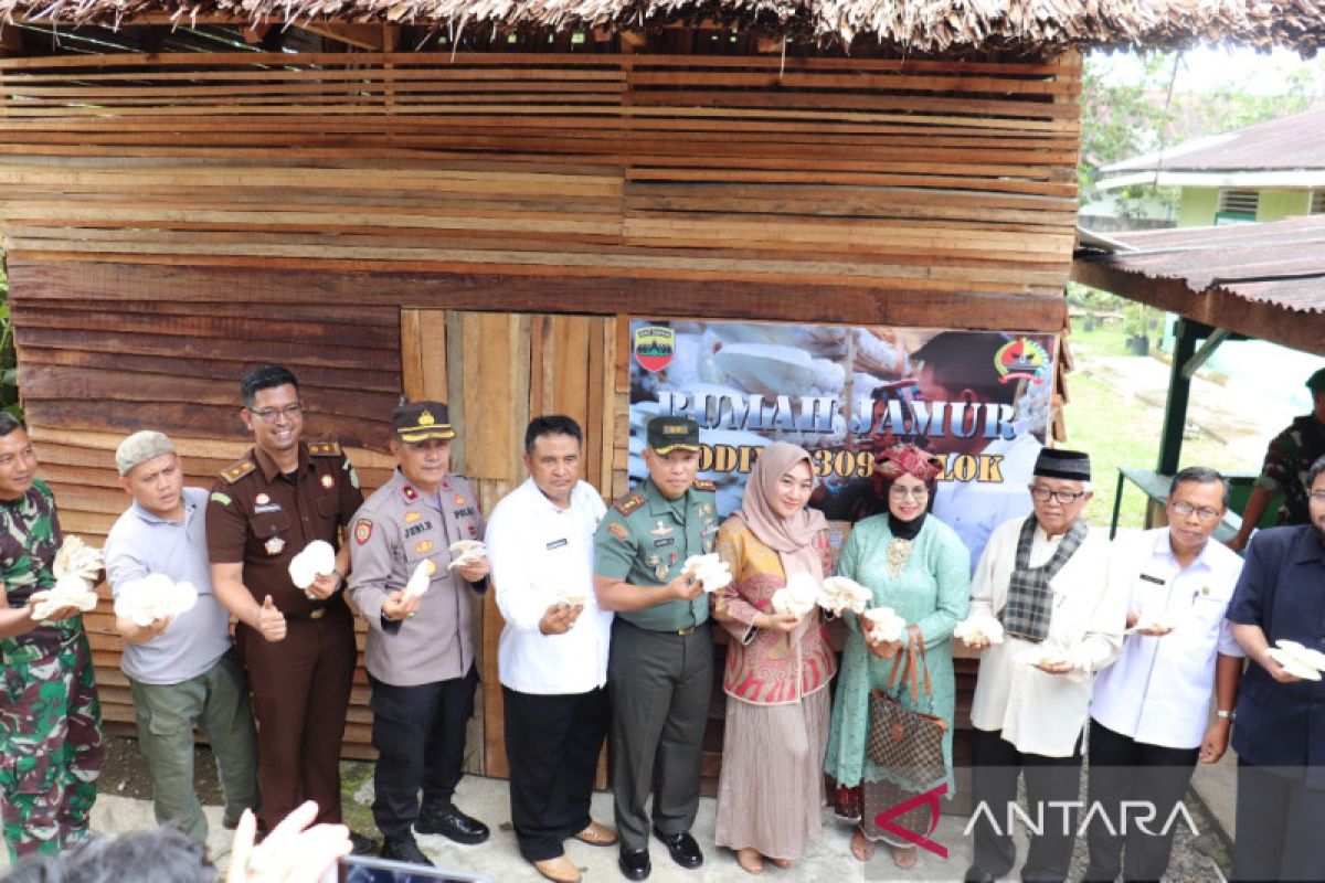 Kodim 0309/Solok luncurkan budi daya jamur tiram