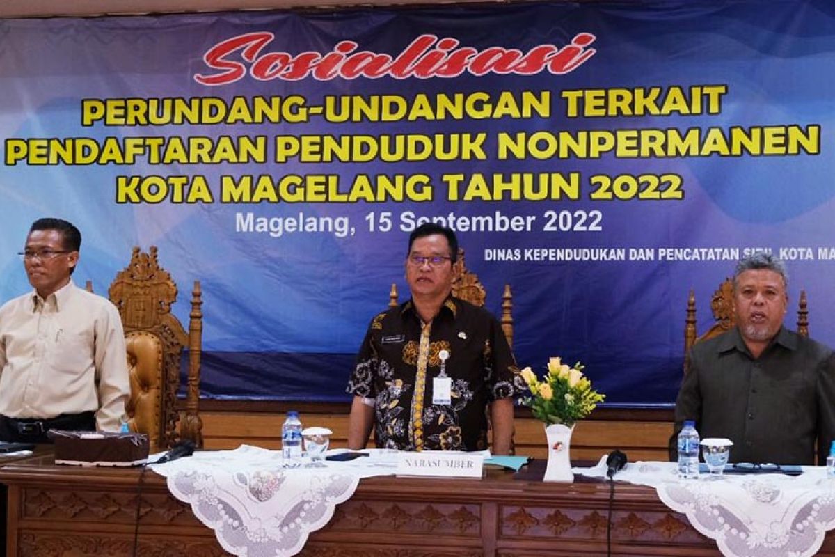 Disdukcapil Kota Magelang sosialisasi pendaftaran penduduk nonpermanen