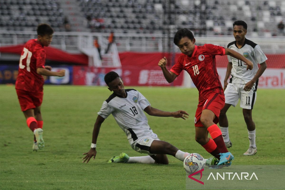 Kalah 1-2 dari Timor Leste, Hong Kong juru kunci Grup F Kualifikasi Piala Asia U-20