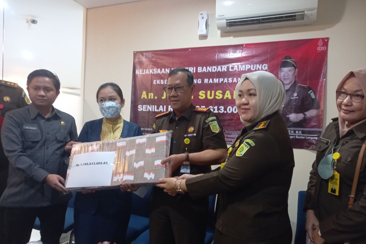 Kejaksaan setorkan uang hasil TPPU dari bandar narkoba ke kas negara