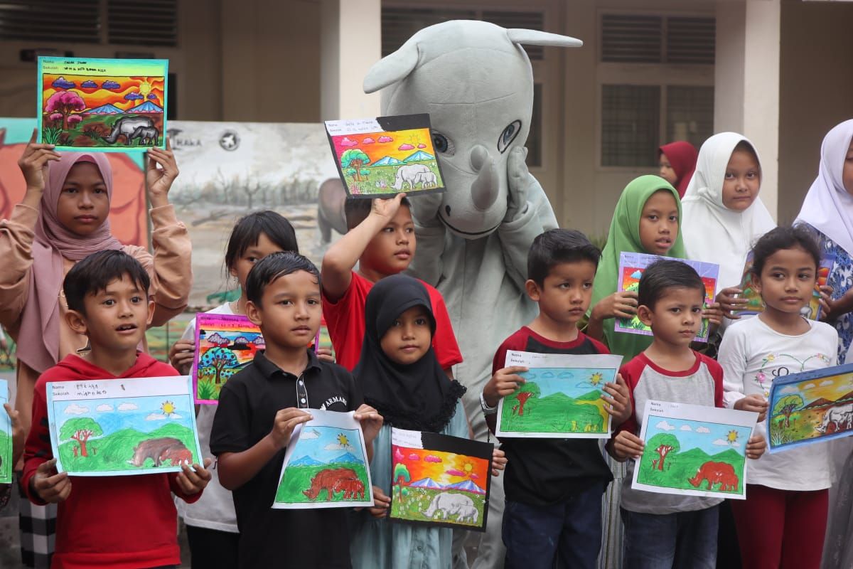 Siswa peringati Hari Badak Sedunia