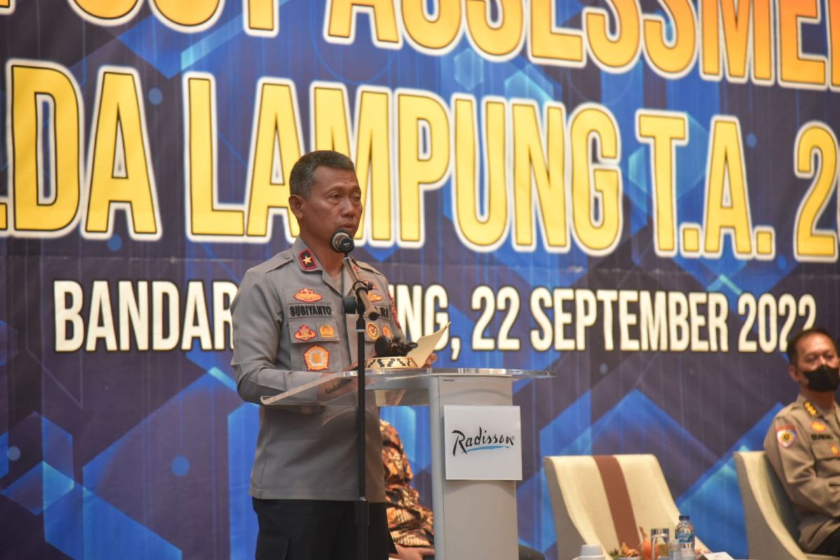 Wakapolda Lampung buka kegiatan "post assesment"