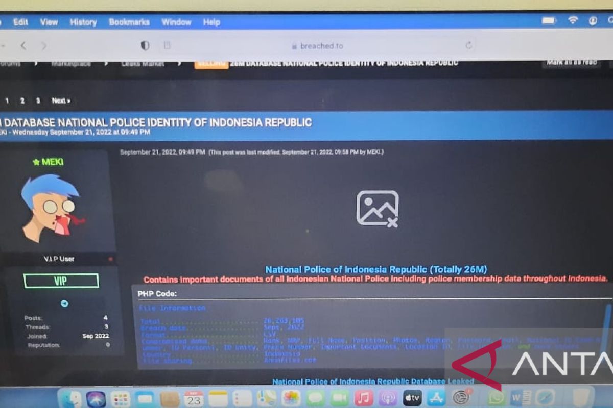 Polri sebut 26 juta dokumen yang bocor adalah data usang