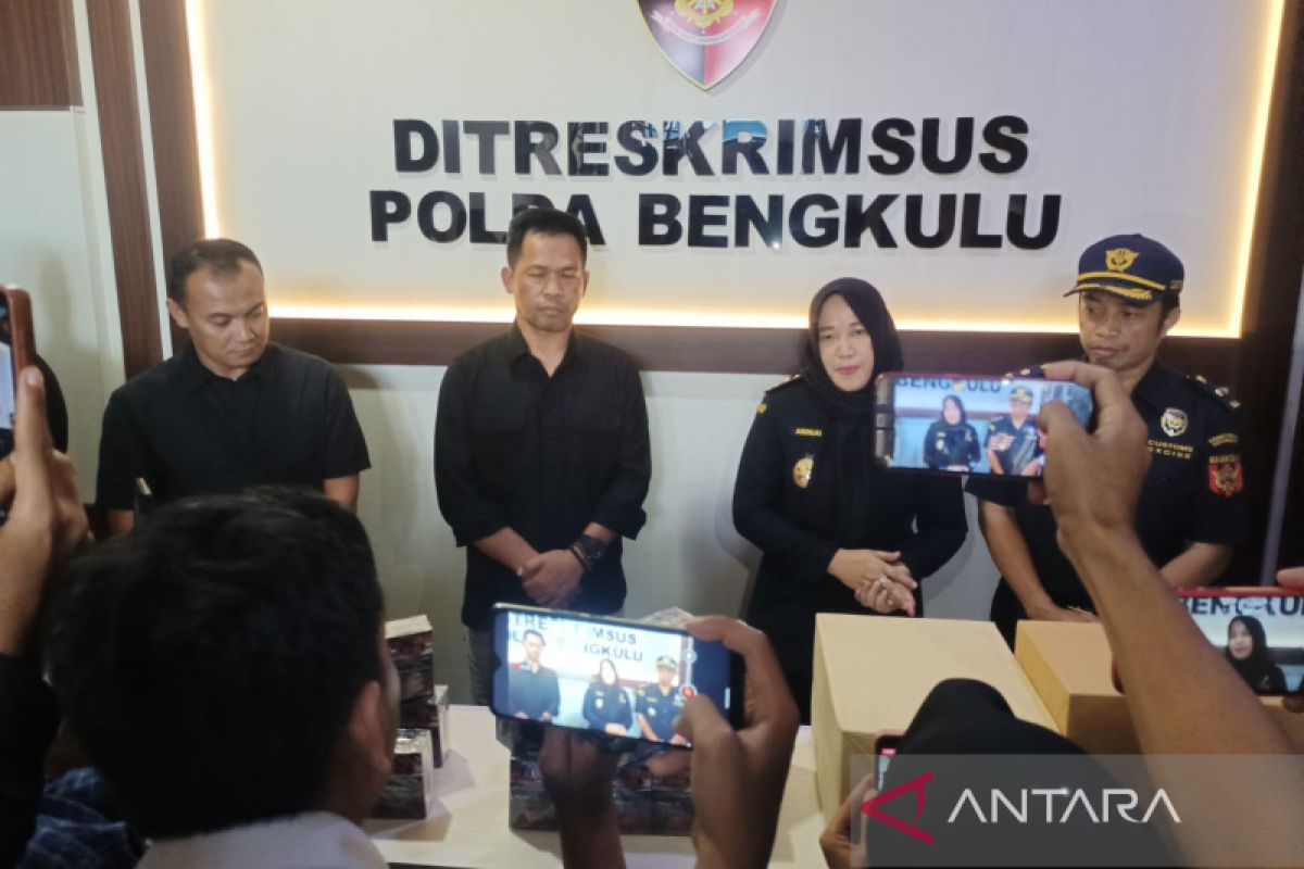 Polisi sita 2,3 juta batang rokok ilegal yang masuk ke Bengkulu