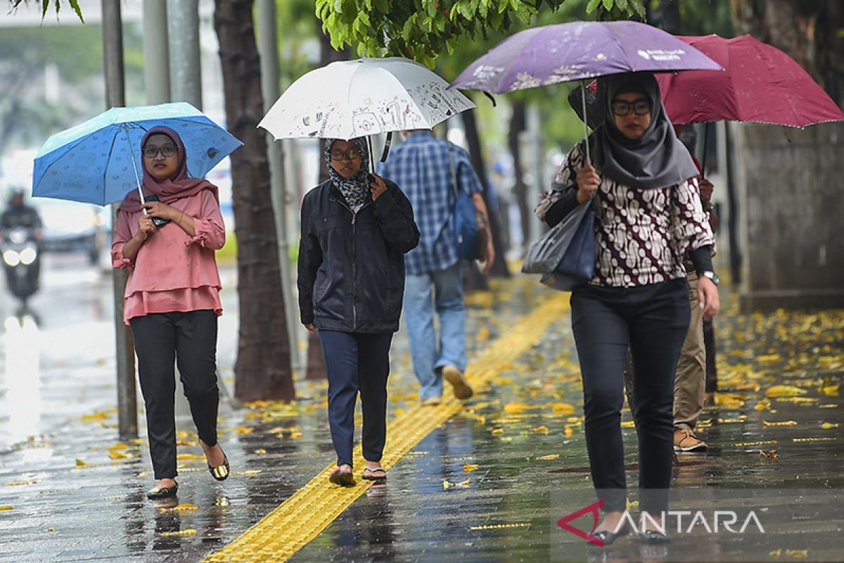 BMKG prakirakan sebagian besar kota besar di Indonesia hujan ringan