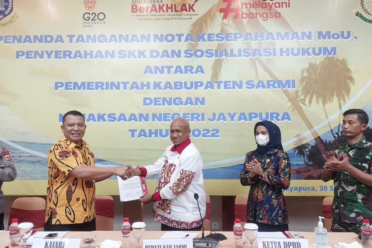 Kejari Jayapura membantu sosialisasi penertiban aset di Kabupaten Sarmi